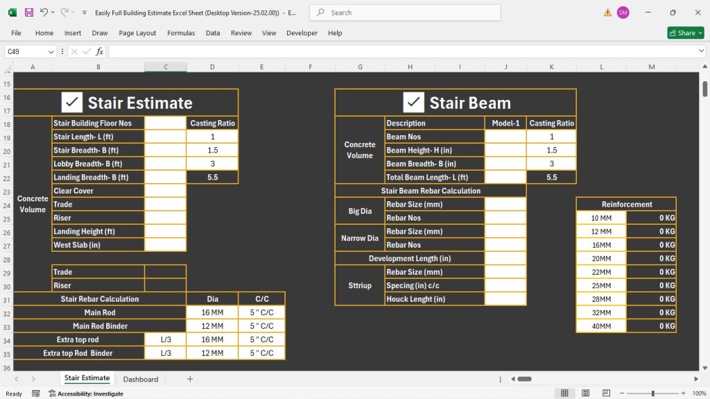 s14-Stair Estimate