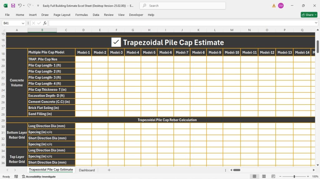 s5-Trapezoidal Pile Cap Estimate