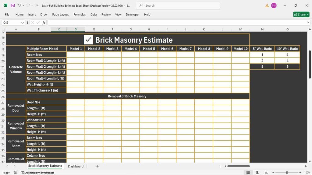 s17-Brick-Masonry-Estimate